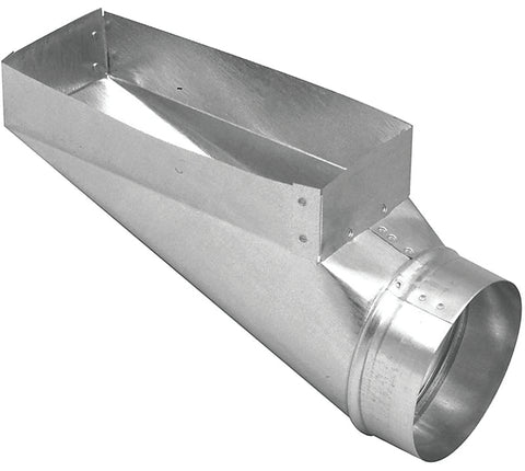Imperial GV0656 End Boot, 3 in L, 10 in W, 5 in H, 90 deg Angle, Steel, Galvanized