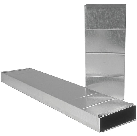 Imperial GV0213 Stack Duct, 24 in L, 10 in W, 3-1/4 in H, 30 Gauge, Galvanized Steel, Pack of 12