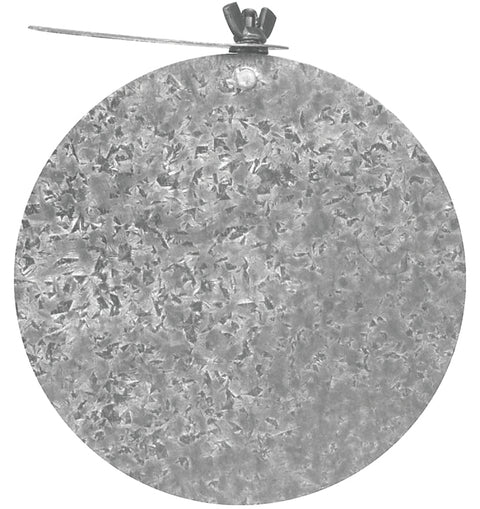 Imperial GV0748 Round Damper with Key, 4 in Dia, Steel, Pack of 5