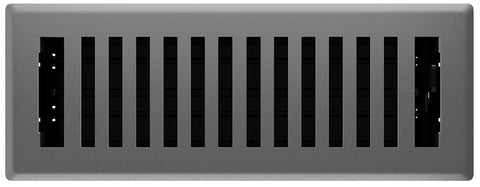 Imperial RG3443 Floor Register, 10 in W Duct Opening, 3 in H Duct Opening, Polystyrene, Gray, Granite