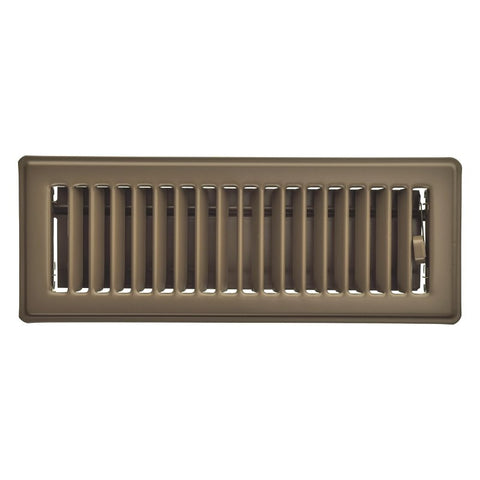 Imperial RG3655 Floor Register, 3 in L, 10 in W, Steel, Chocolate, Powder-Coated