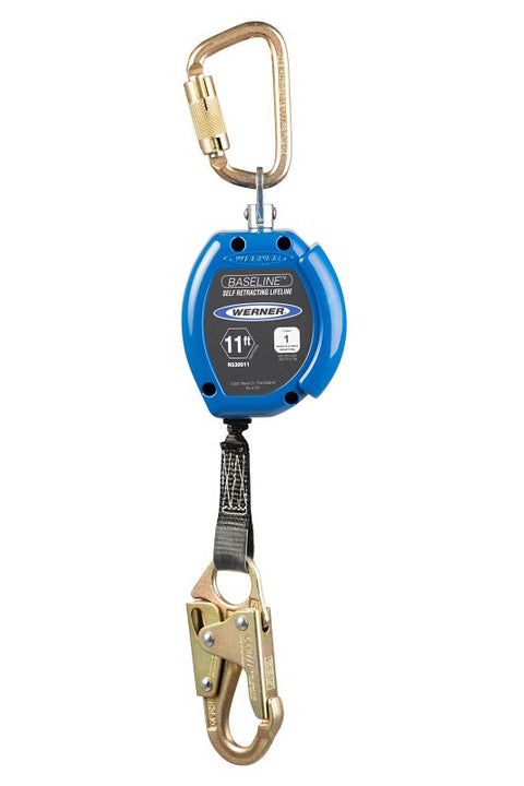 Werner R5300 Series R530011W Lifeline, 11 ft L Line, 1 in W Line