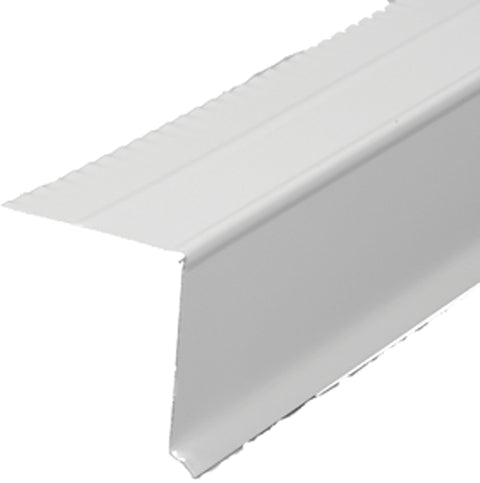 Amerimax 5761600120 West Coast Drip Edge, 10 ft L, 1-1/2 in W, 1-1/2 in H, Steel, White, Pack of 20