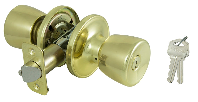 ProSource TS700BRA4V Entry Knob, Polished Brass Finish, K3, KW1 Keyway ...