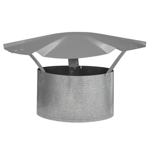 Imperial 7 in. D Galvanized Steel Rain Cap, Pack of 9