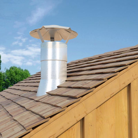 Imperial 8 in. Galvanized Steel Chimney Cap, Pack of 4