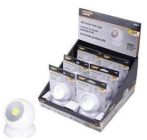 PowerZone 12621 Robot Light, AAA Battery, Alkaline Batteries Battery, LED Lamp, 220 Lumens, White, Pack of 6