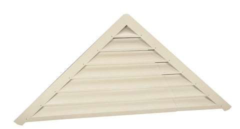 Lomanco LomanCool 900 Series 907W Adjustable Louver, 58 to 71 in L, 36-1/4 in W, Triangular, Aluminum, White, Mill