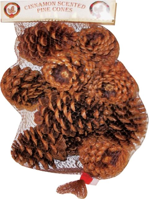 Hometown Holidays 70410-20 Christmas Specialty Decoration, Scented Pine Cone, Natural Wood/Cinnamon Oil, Brown, Pack of 20