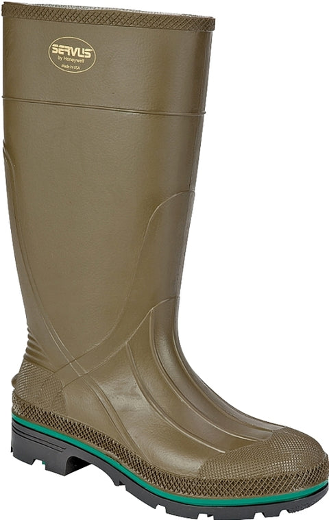 Servus Max Series 75120-10 Work Boots, 10, Brown/Green/Olive, PVC Upper, Insulated: No