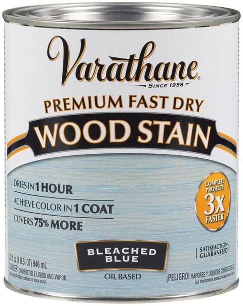 Varathane 297425 Wood Stain, Bleached Blue, Liquid, 1 qt, Can