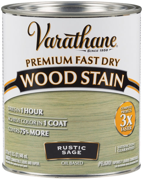 Varathane 297426 Wood Stain, Rustic Sage, Liquid, 1 qt, Can