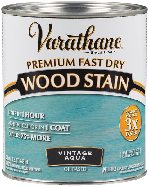 Varathane 297427 Wood Stain, Vintage Aqua, Liquid, 1 qt, Can, Pack of 2