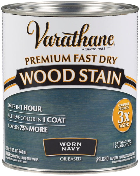 Varathane 297428 Stain, Worn Navy, Liquid, 1 qt, Can, Pack of 2
