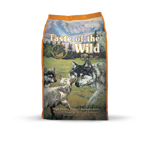 Taste of the Wild High Prairie Puppy Roasted Bison and Venison Dry Dog Food Grain Free 5 lb
