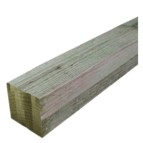 4 x 4, Pine, No. 2 Common, Pressure Treated (MCA .15), Surfaced on 4 Sides