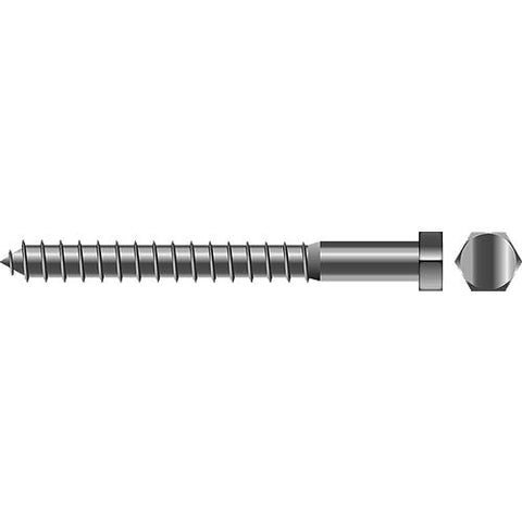 Lag Screw, 3/8 x 3″