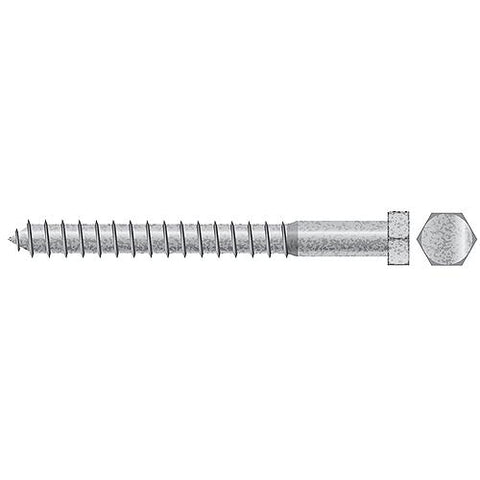 Lag Screw, 3/8 x 5″