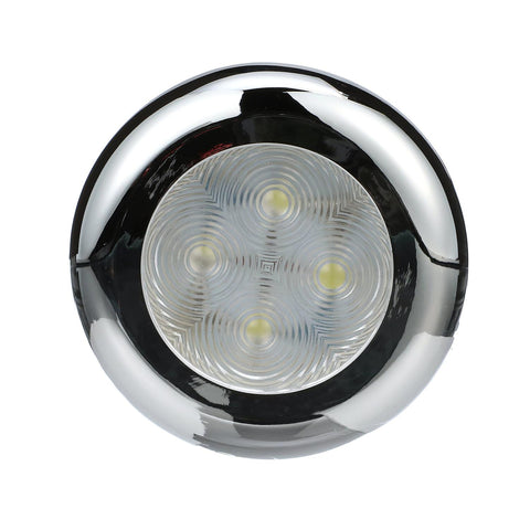 Seachoice LED Interior Courtesy Light With Both Chrome and White Bezels