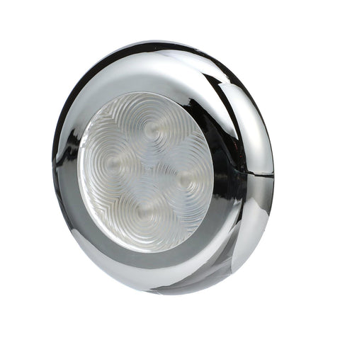 Seachoice LED Interior Courtesy Light With Both Chrome and White Bezels