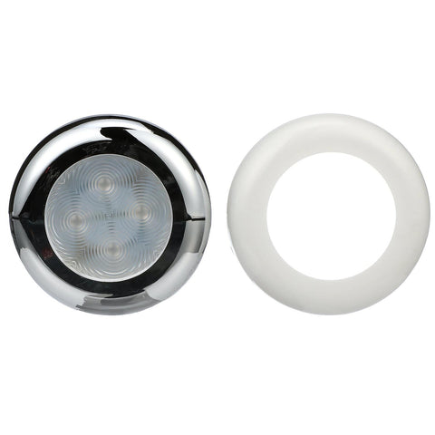 Seachoice LED Interior Courtesy Light With Both Chrome and White Bezels