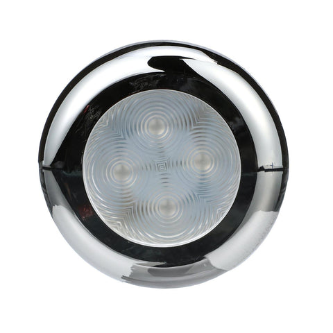 Seachoice LED Interior Courtesy Light With Both Chrome and White Bezels