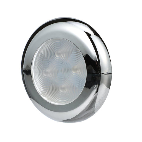 Seachoice LED Interior Courtesy Light With Both Chrome and White Bezels