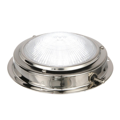 Seachoice Polished Stainless Steel Bright White LED Dome Light