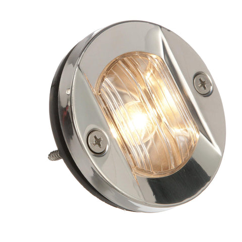 Seachoice 05381 Transom Light With Stainless Steel Flange, Round