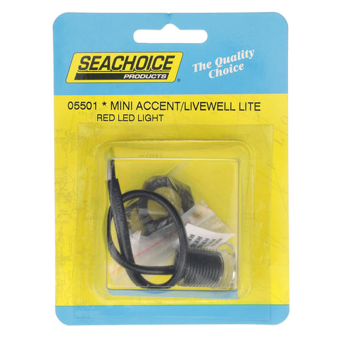 Seachoice 05501 LED Mini Accent Livewell Light, Red