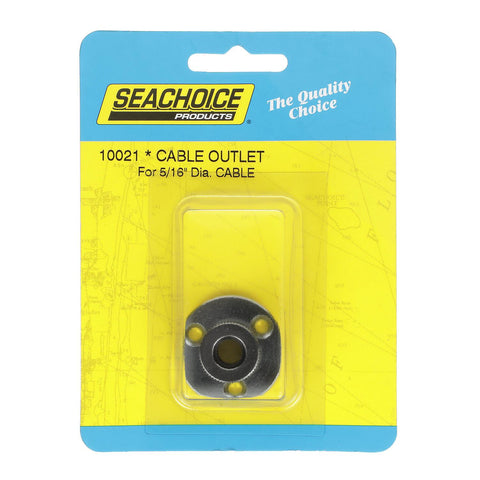 Seachoice 10021 Chrome Plated Brass Cable Outlet - 5/16″