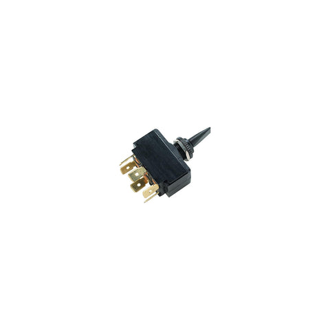 Seachoice 3 Position Toggle Switch, Black Plastic Paddle Mom. On/Off/Mom. On