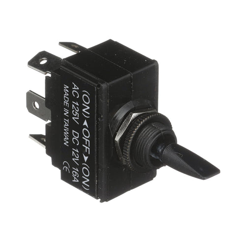 Seachoice 3 Position Toggle Switch, Black Plastic Paddle Mom. On/Off/Mom. On