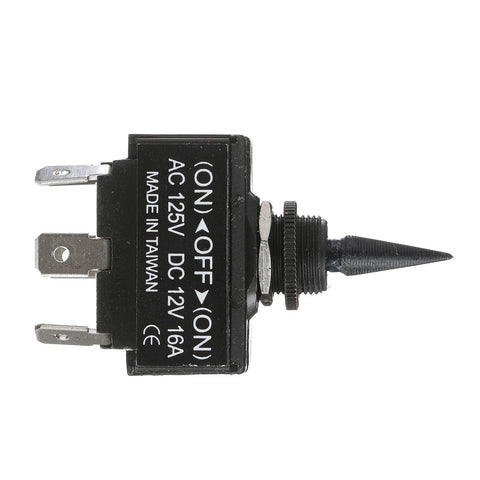 Seachoice 3 Position Toggle Switch, Black Plastic Paddle Mom. On/Off/Mom. On