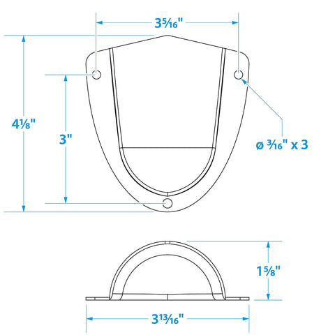 Seachoice 16231 Stainless-Steel Clam Shelll Ventilator - 3-3/4″ x 3-3/4″ x 1-7/8″
