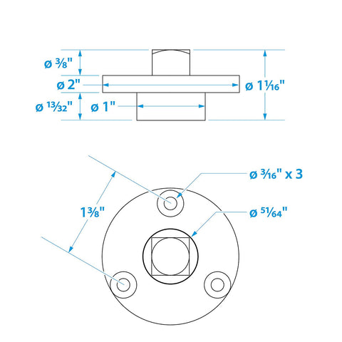 Flat Washer, #10, .050" Thick, OD 9/16