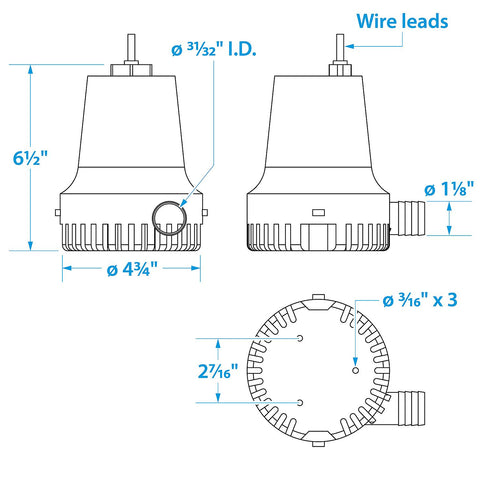 Seachoice 12V Bilge Pump