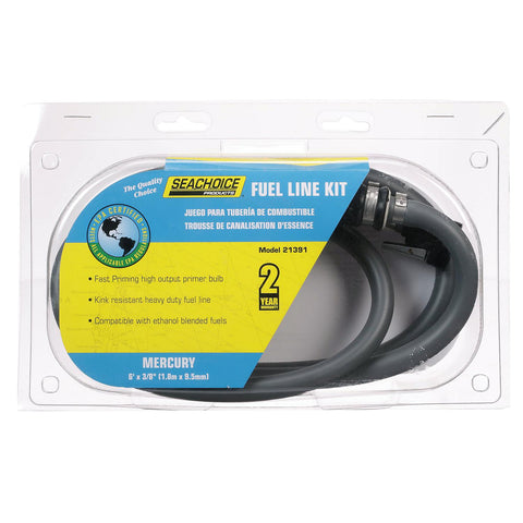Seachoice 15441 Fuel Gauge, Black Bezel