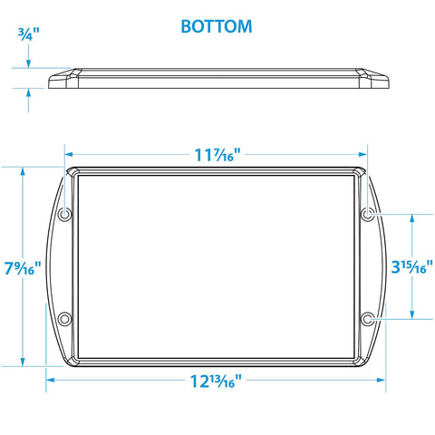 Seachoice Premium Battery Tray With Stainless Steel Hold Down Rods