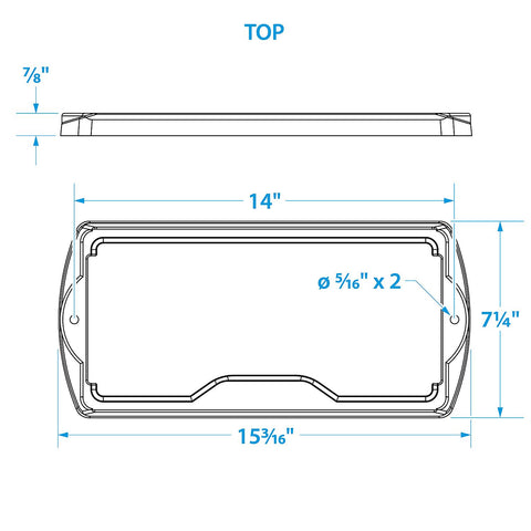 Seachoice Premium Battery Tray With Stainless Steel Hold Down Rods