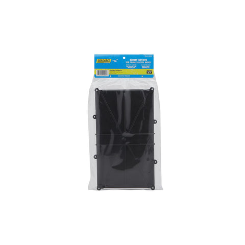 Seachoice 22053 Battery Tray w/Strap & Stainless-Steel Buckle, 24/cs