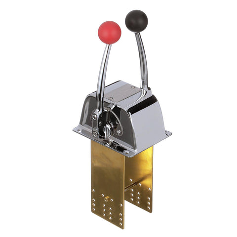 Seachoice Chrome Plated Brass Twin Lever, Single Station Control