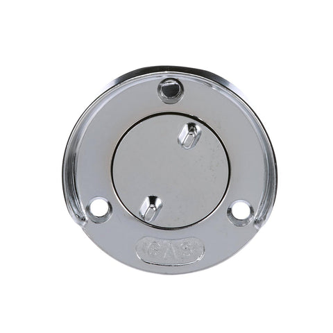 Seachoice Chrome Plated Zinc Gas Deck Fill With Cap (Beaded Chain Tether) For 1-1/2" Hose