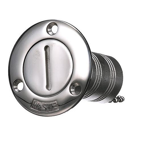 Seachoice Stainless Steel Deck Fill With Cap (Chain Tether) For 1-1/2″ Hose