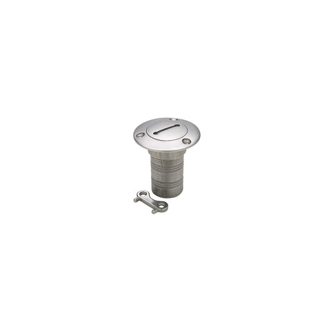 Seachoice Stainless Steel Deck Fill With Cap (Chain Tether) For 1-1/2" Hose