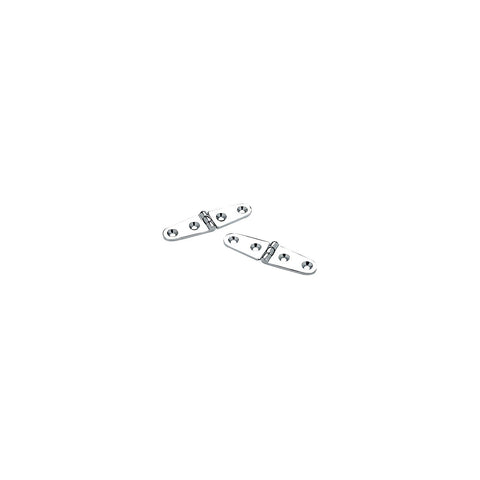 Seachoice Chrome Plated Brass Strap Hinges (1 Pair Per Pack)
