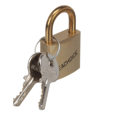 Seachoice 37211 1-1/2″ Solid Brass Body Padlock - Single Lock