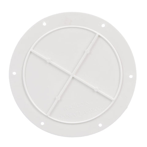 Seachoice Polypropylene Cover Plate Arctic White OD: 7-5/8"