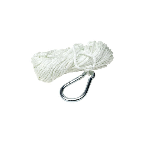 Seachoice Solid Braid Nylon Anchor Line White, 3/8″ x 50'