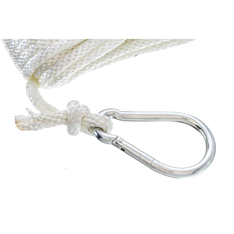 Seachoice Solid Braid Nylon Anchor Line White, 3/8″ x 50'